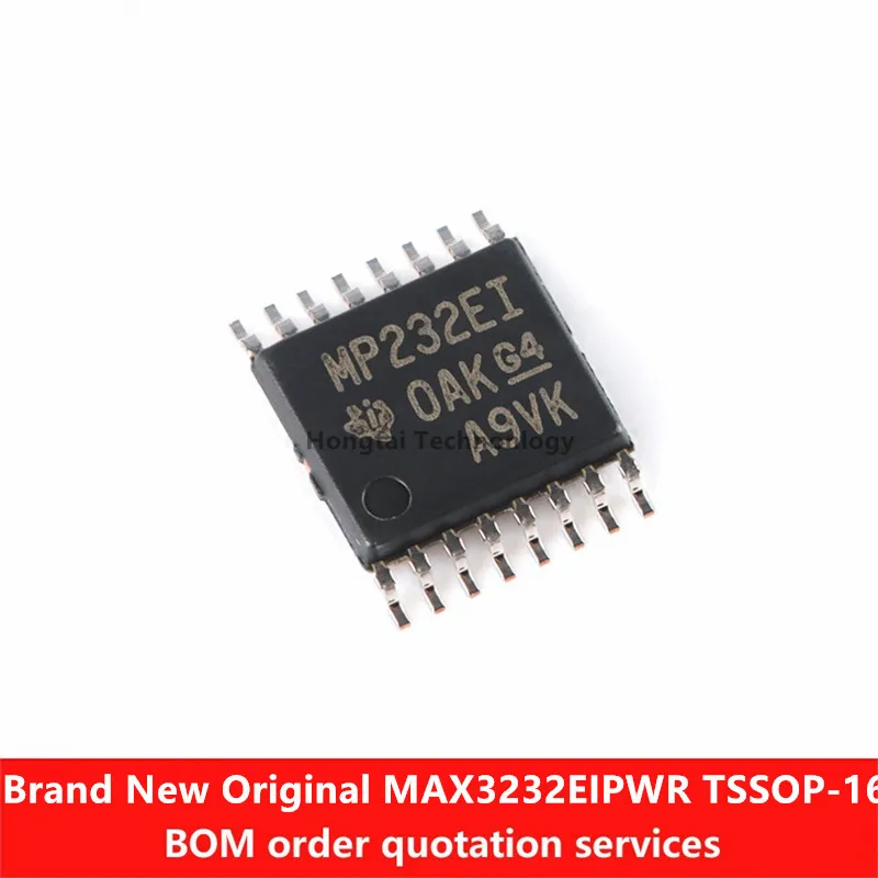 New Original MAX3232EIPWR TSSOP-16 RS-232 Line Driver/Receiver IC Chip