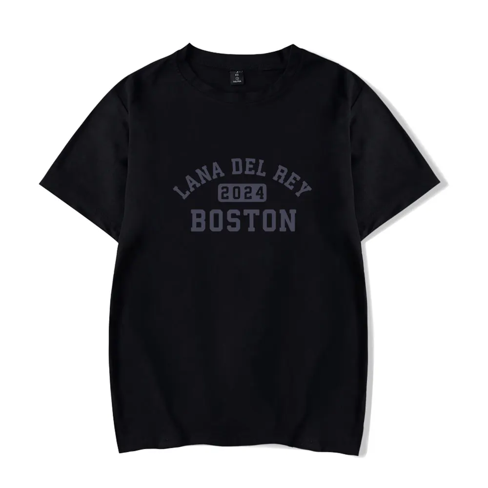 

Lana Del Rey Boston Merch T-Shirt Unisex Short Sleeved T Shirt Casual Tee