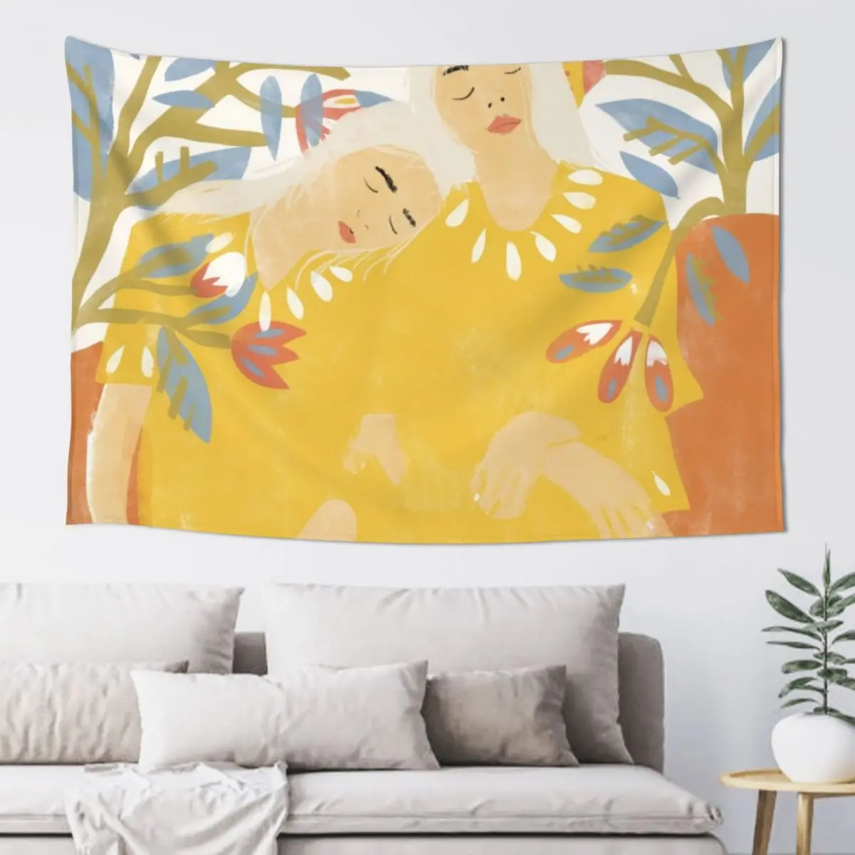

Botanical Girls Tapestry Bedroom Organization And Decoration Bedroom Decoration Mushroom Tapestry