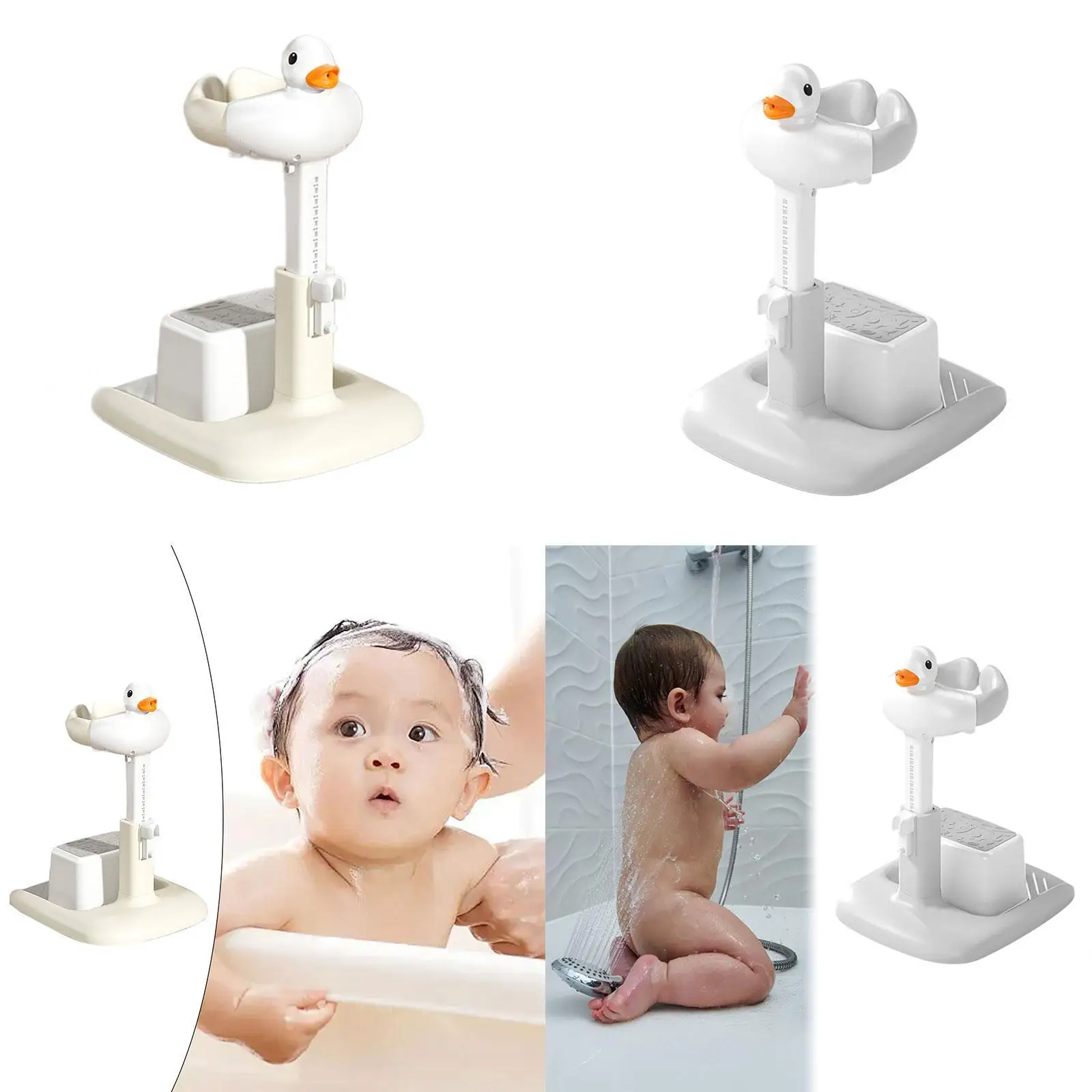 استخدام دعم حمام الطفل في حوض الاستحمام، طاولة حمام مريحة قابلة للتعديل مع برج عناق البراز للرضع حديثي الولادة من عمر 0 إلى 6 أشهر