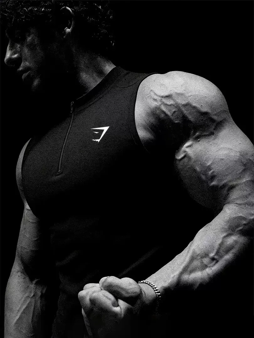 Fitness short sleeved vest men's half zipper high elasticity tight cycling T-shirt quick drying clothes GYMSHARK