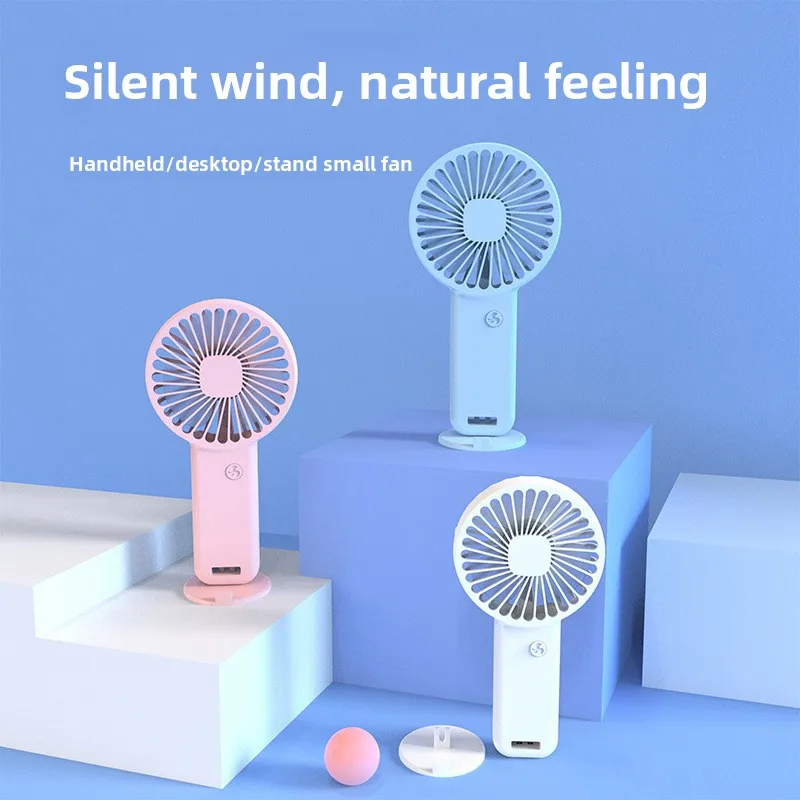 New Cross-border Mini Fan, USB-Powered Handheld Dormitory Desk Fan, Quiet Portable Electric Fan