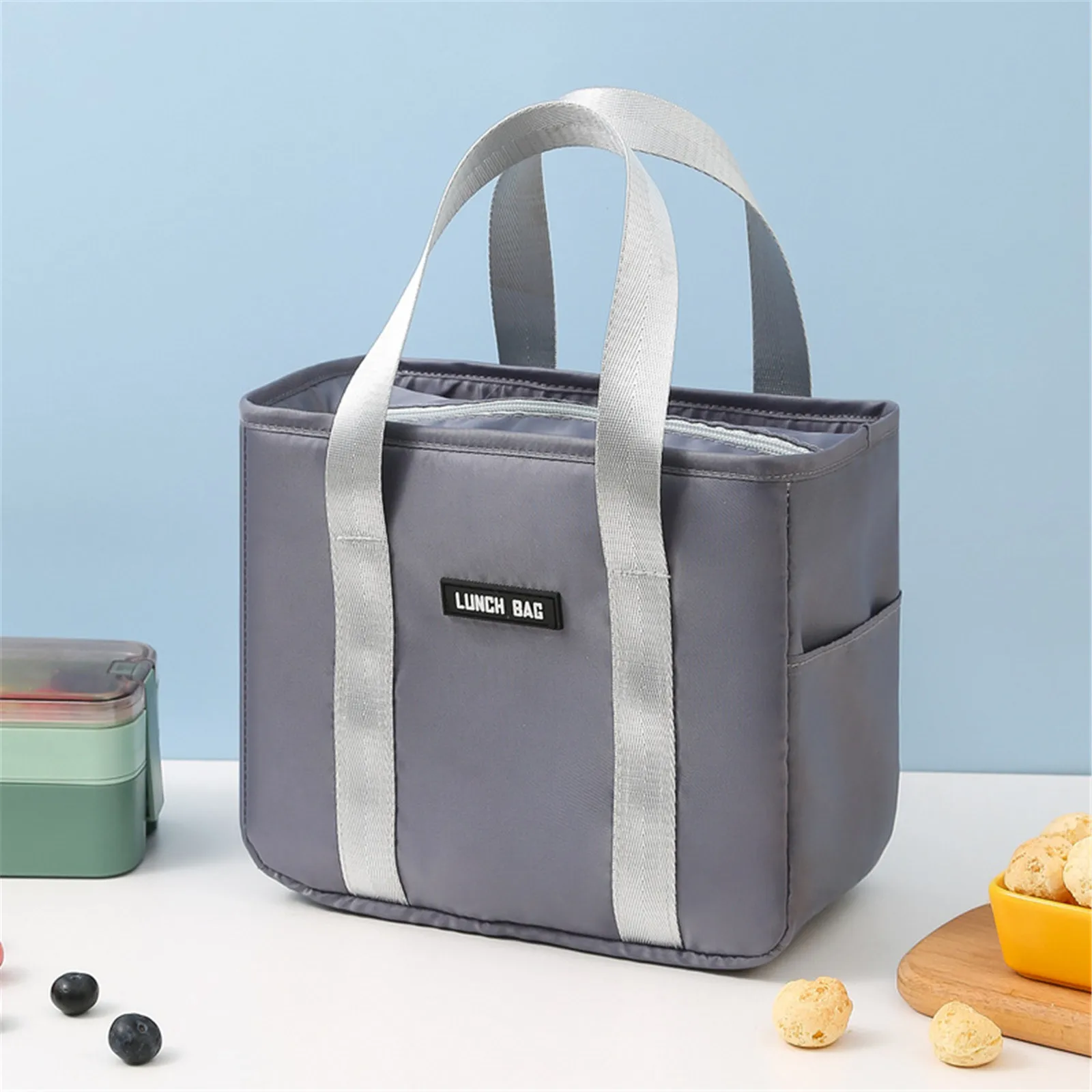 Waterproof Portable Lunch Bag Cationic Large Thermal Insulation Bag Ice Bag Thickened Large-capacity Lunch Box Bag Picnic Bag