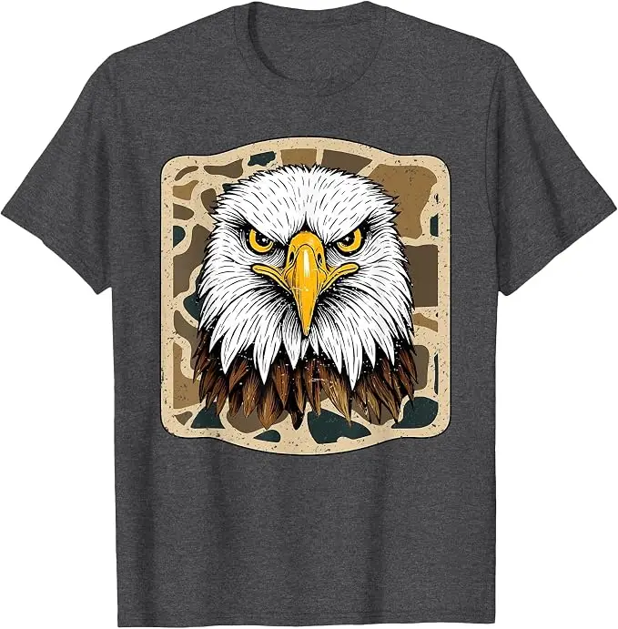 Eagles Camo Football Game Day Schul-Maskottchen Team Spirit T-Shirt Y2k Schul-Football-Team Spirit Kleidung Weiches Baumwoll-Grafik-T-Shirt – Detail 7
