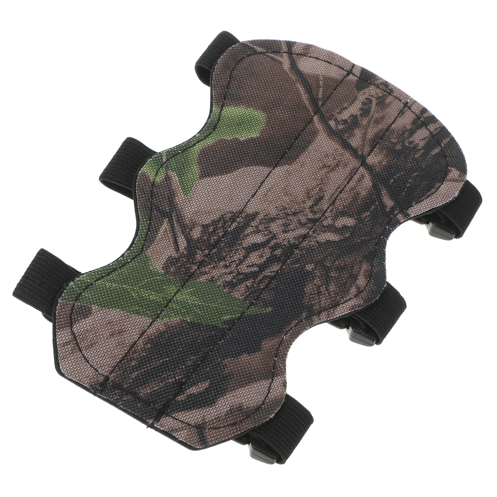 Ochraniacz na ramię z kamuflażem PU, 3 paski, regulowany, ochrona przedramienia do łucznictwa, akcesorium do polowania i strzelania.