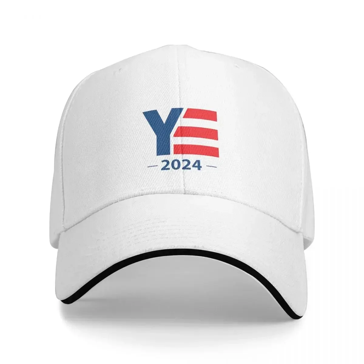 Ye For President 2024 Unisex Caps Outdoor Trucker Baseball Cap Snapback Breathable Hat Customizable Polychromatic Hats