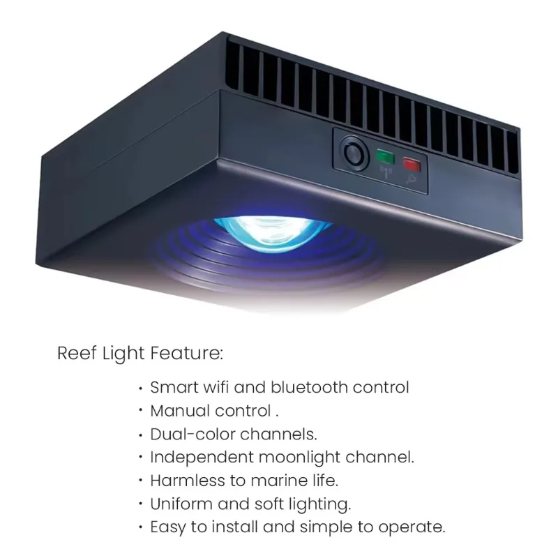 Spectrum Dimmable LED Aquarium Light for Coral Reef & Planted Fish Tanks with Intelligent Control System