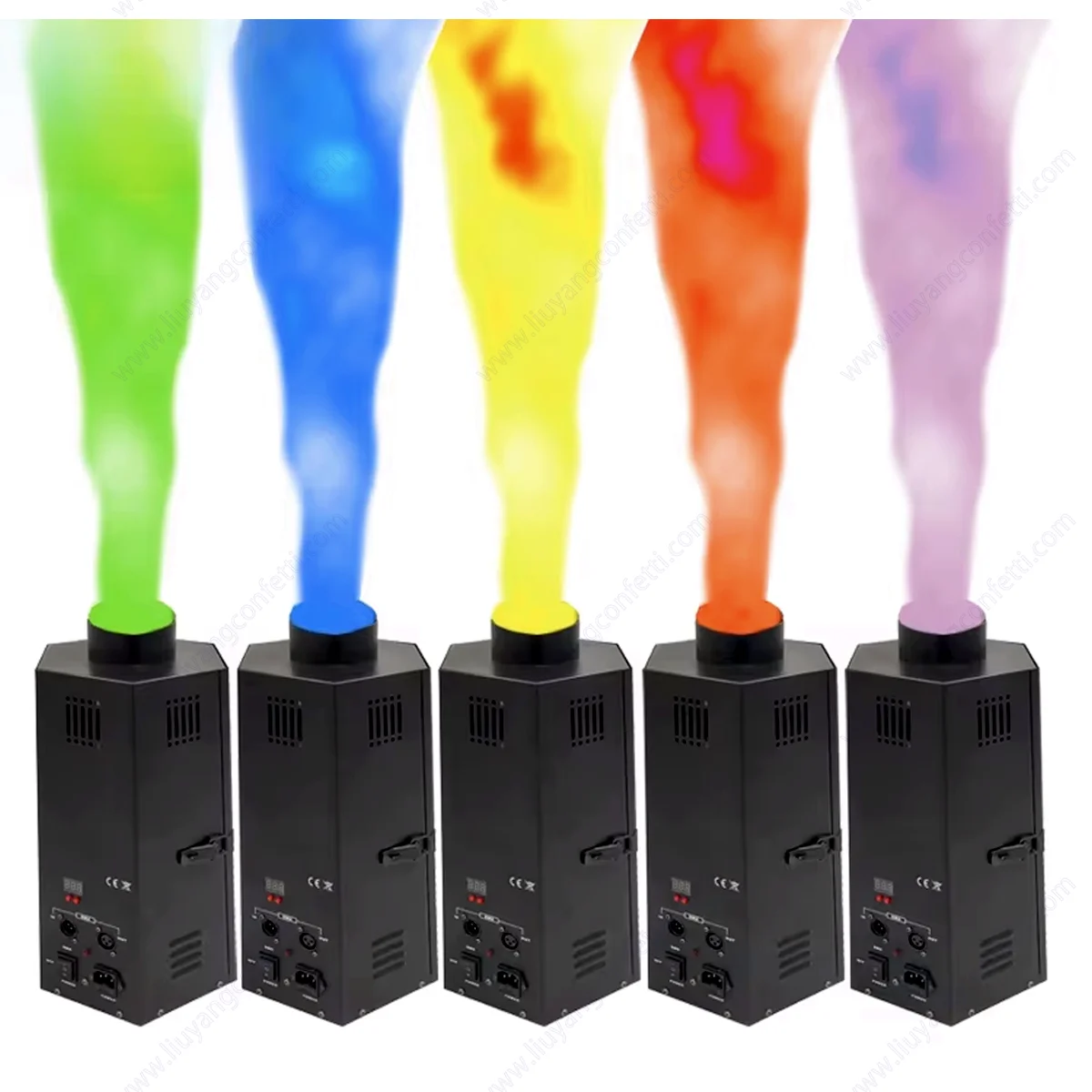 100W Multicolor Electric DMX512 Control Stage Effects Flame Thrower Fire Machine for Celebration Wedding Event Diso Dj Equipment