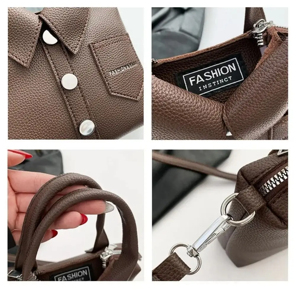 New PU Shoulder and Crossbody Bags Zipper Unique Design Square Compact Shoulder Bag Designer Style Women Hand Bags