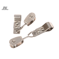 2pcs Heavy Duty 304 Stainless Steel Pulley & Clamps For Shade Sail Installation Outdoor Garden Sun Shade Pipe Clips Hardware