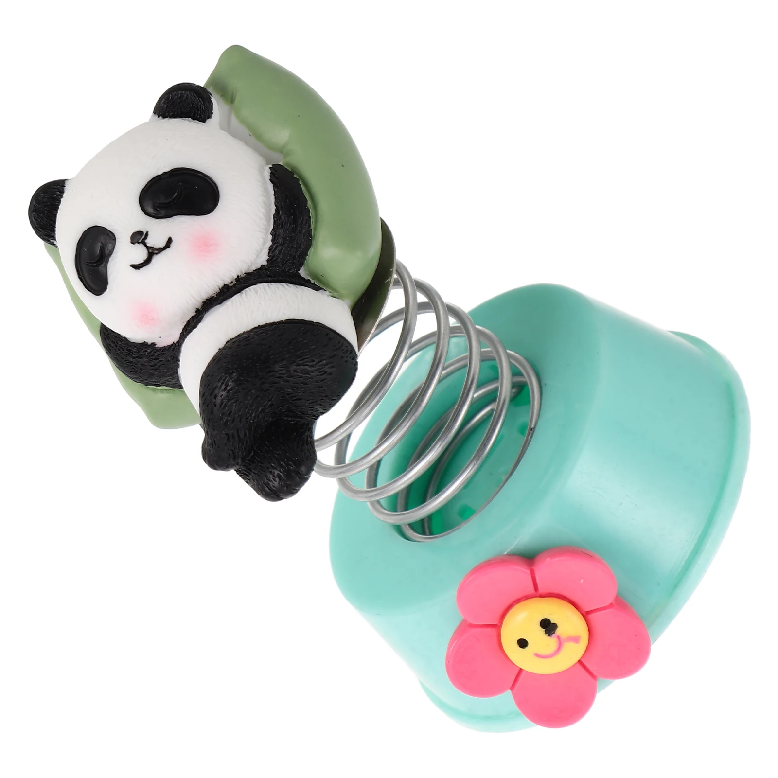 

Cute Panda Car Dashboard Ornament Resin Spring Mini For Automobile Decoration Accessories Durable Shaking Charm