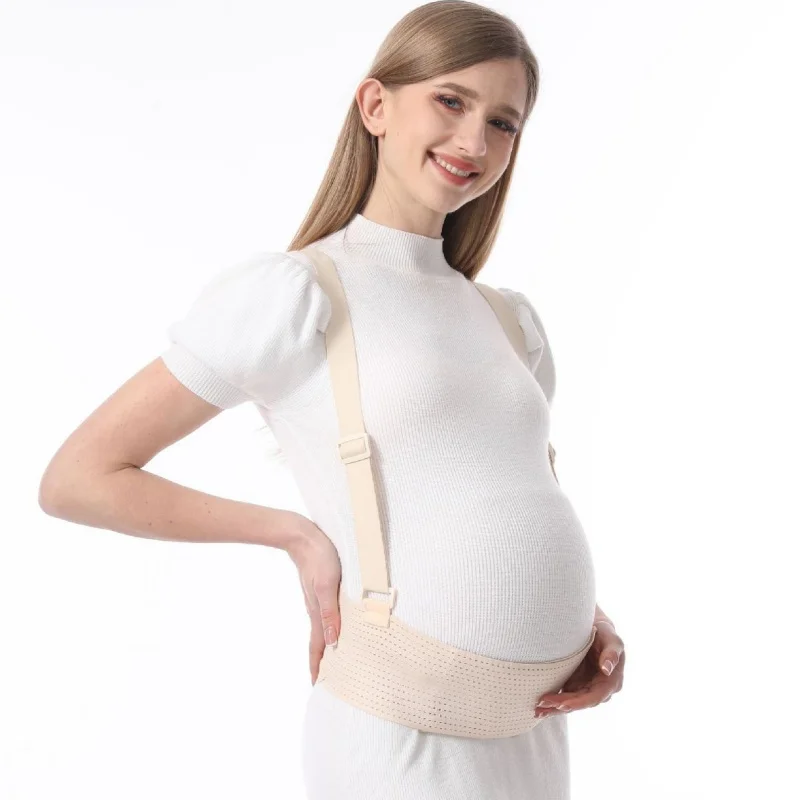 Ergonomic Maternity Support Belt Adjustable Breathable Pregnancy Belly Band for Back Pain Relief & Abdomen Support