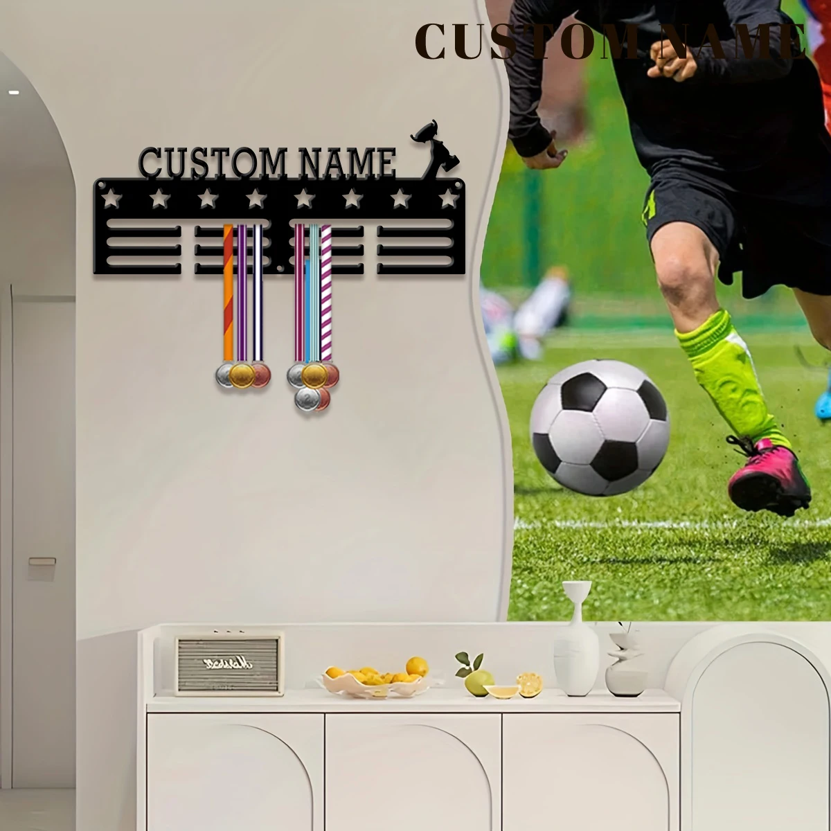 Custom Supernova Champion Metal Medal Display Rack Valentine's Gift for Room Decor Suitable for Basketball And Football Exercise