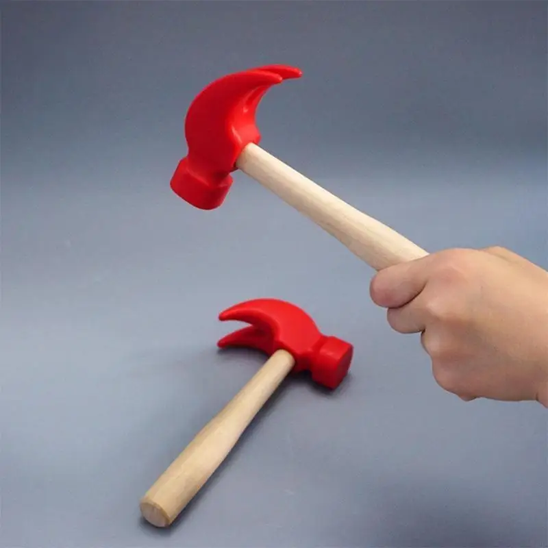 C63C Kids Training ชุดเครื่องมือ Hammer Wooden Hammer Game Game Game Interactive