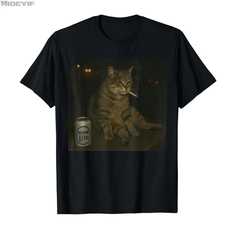 

Сигаретное котенка, забавный курящий кот, мем, глупый мозг, кошки, футболка для мужчин и женщин, футболки из 100% хлопка, топы с короткими рукавами 0718-1