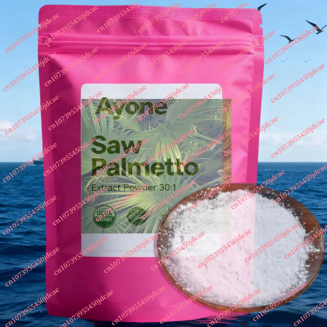 Embalagem e vedação profissional de fábrica 50-1000g Saw palmetto EXTRACT Suplemant Care Cuidados faciais Pó corporal