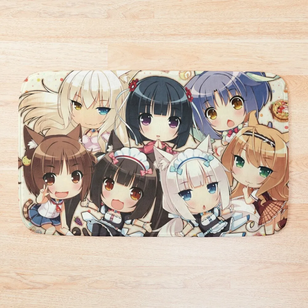 

Nekopara 2 Bath Mat Bath Room Acessories Anti-Slip Carpet Mat