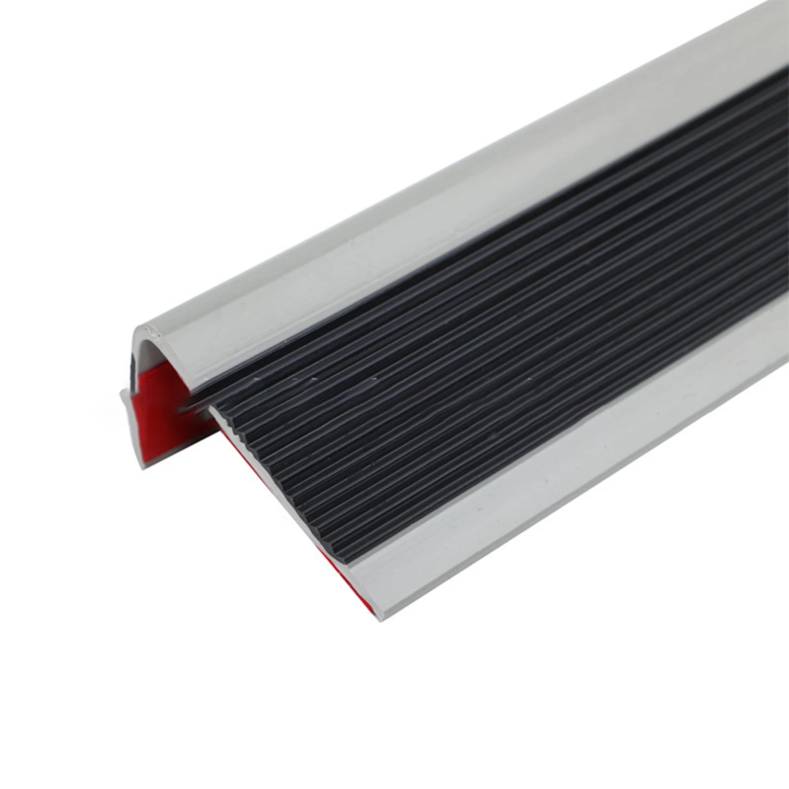 Rubber Stair Edge Protector with Strong for Slip Prevention on Stairs Made of Wood Tile Metal and Glass Materials