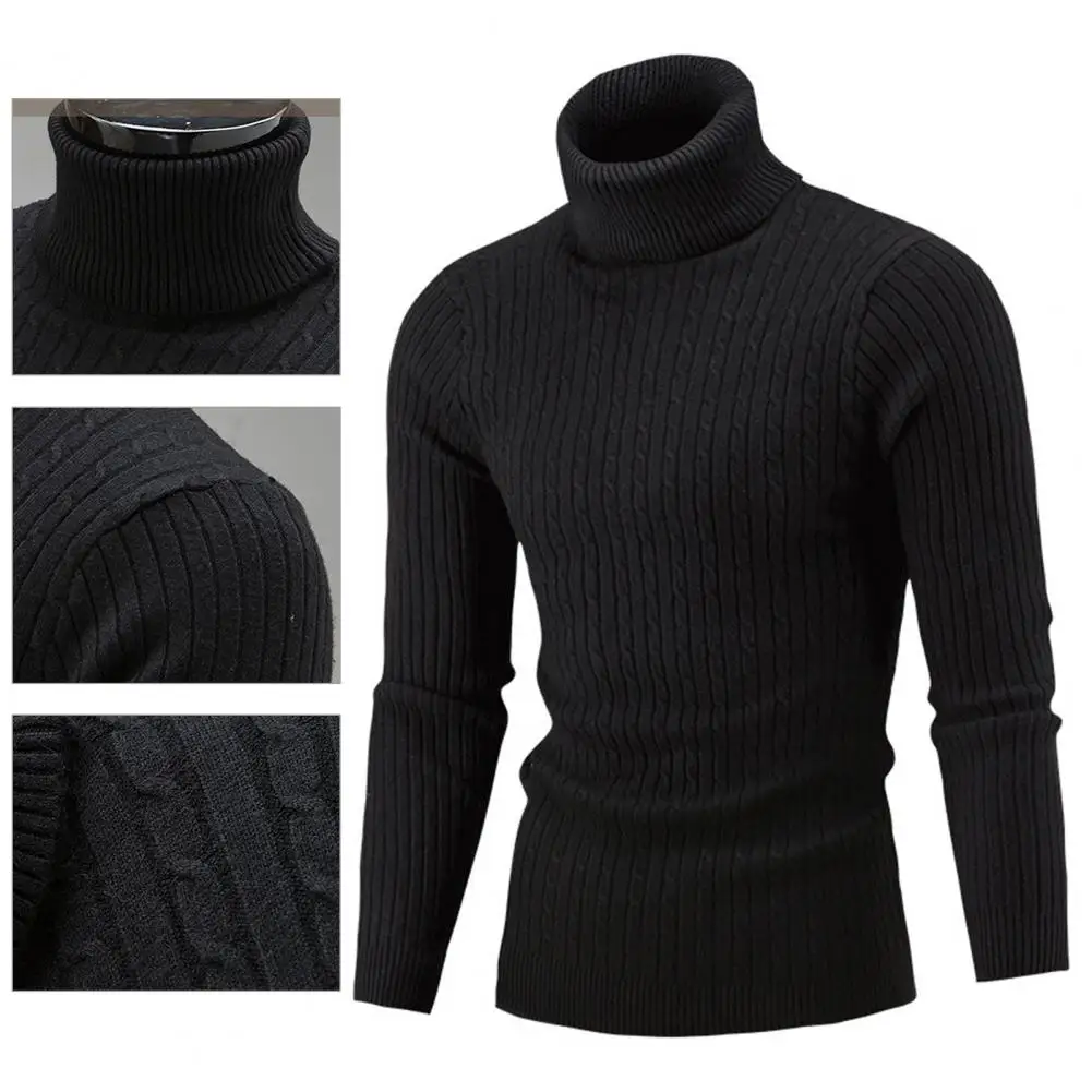 Trend iger Pullover Pullover Roll kragen pullover lässig Strick pullover Roll kragen pullover Männer schlanker Pullover