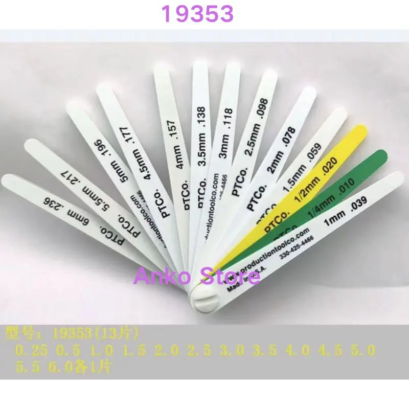 

Brand-new Car colored plastic plug gauge 19353 (13 pieces)