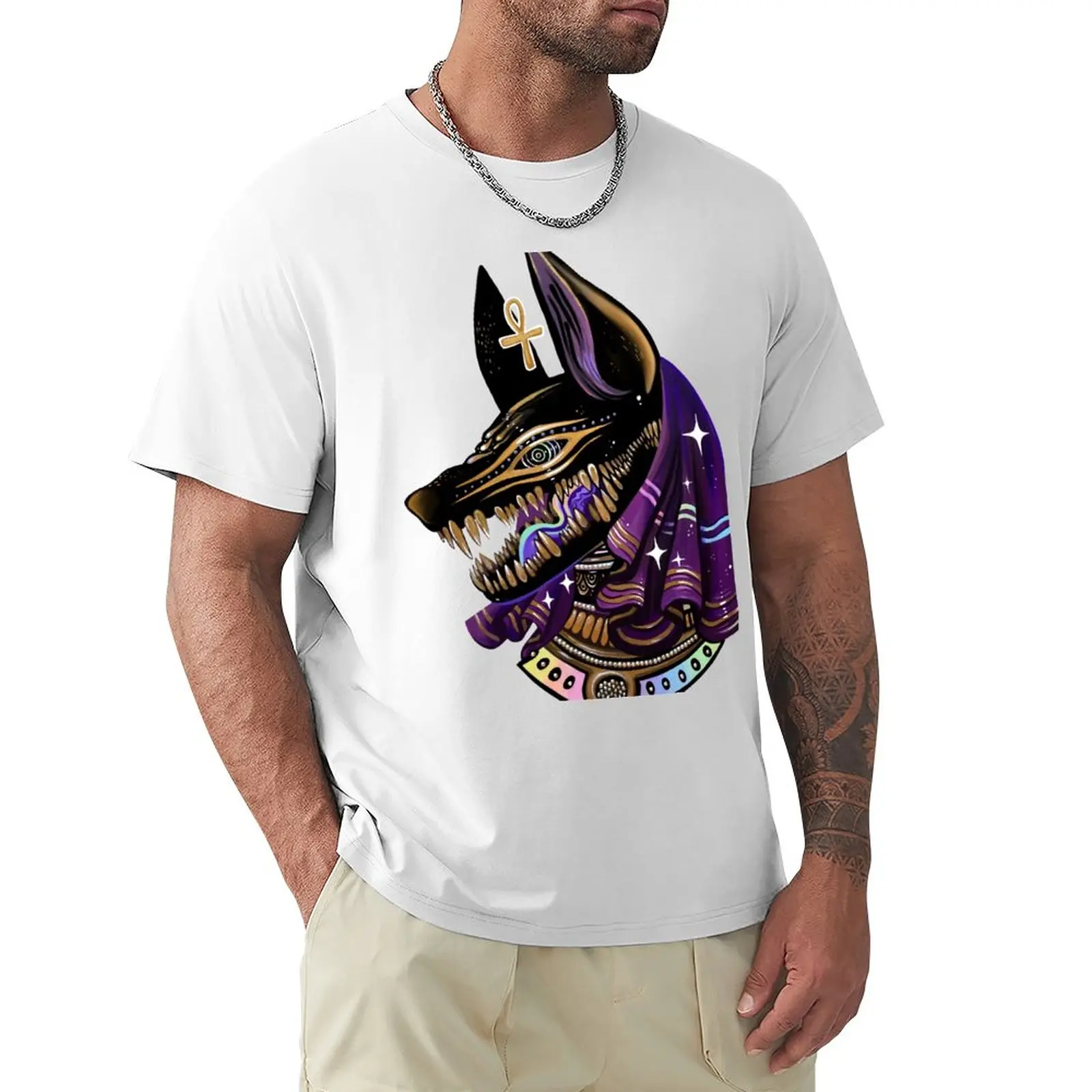 Anubis T-Shirt kawaii clothes sweat quick-drying mens clothing