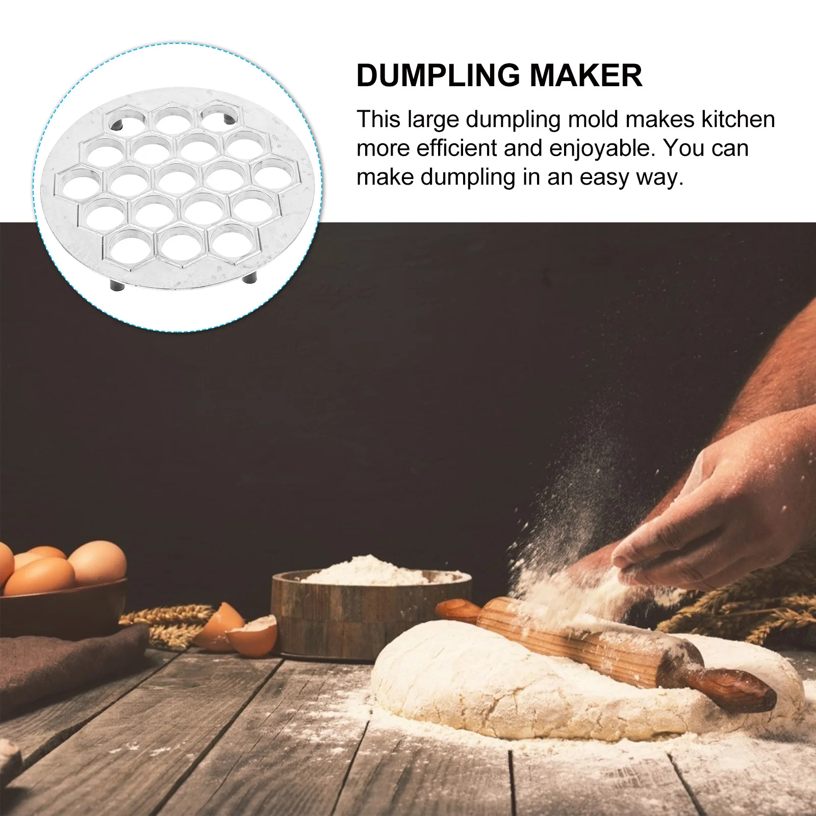 

1pcs Multi-Hole Aluminum Alloy Mold Manual Maker Tool For Wontons Ravioli Fast Easy Cleaning Long Lasting Metal Kitchen Dumpling