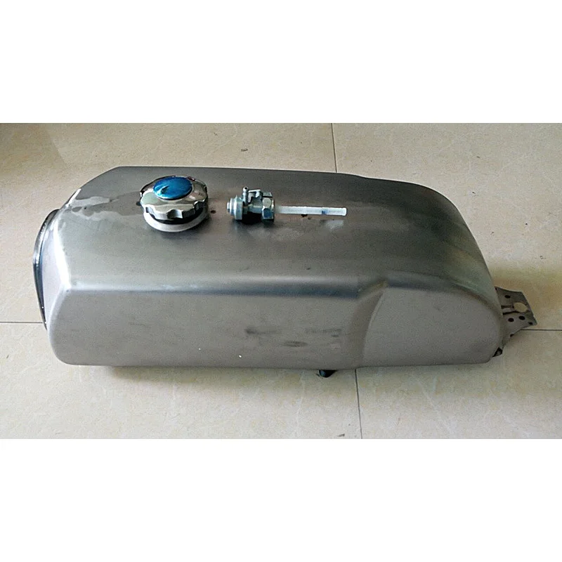 Custom Motorbike Vintage Oil Box Moped Scooter Fuel Tank 10L Raw Metal Cafe Retro Modified Motorcycle Petrol Tanks