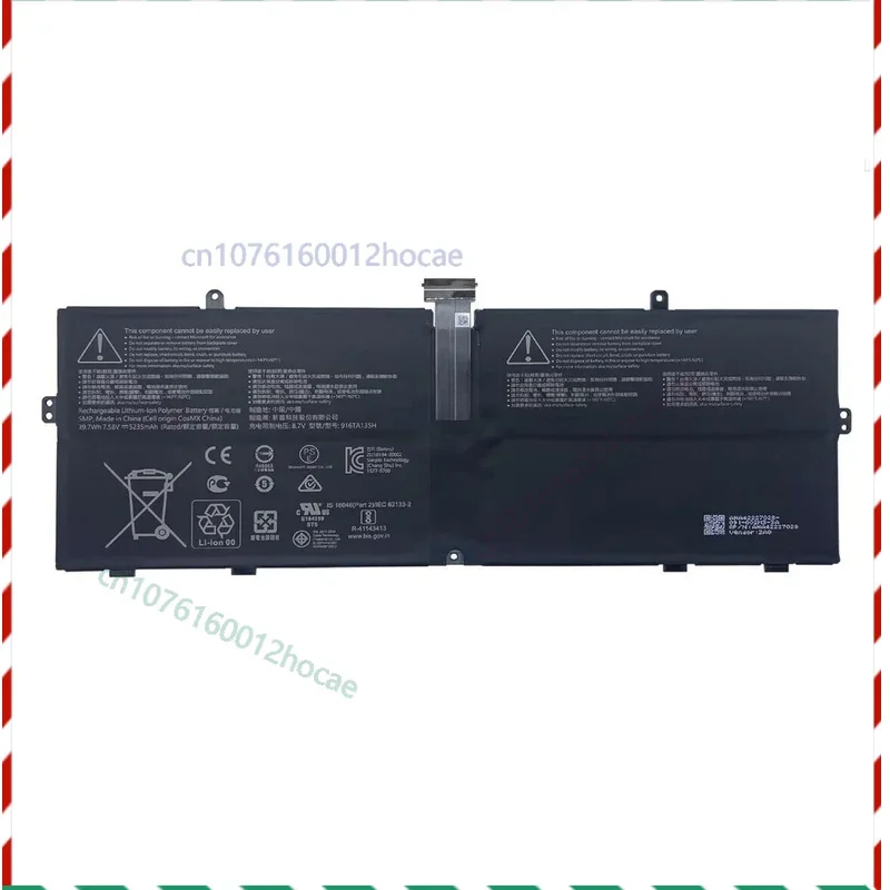 

Новый аккумулятор 916TA135H DYNZ02 для ноутбука Microsoft Surface Go 12,4 дюйма, модель 1943, быстрая доставка