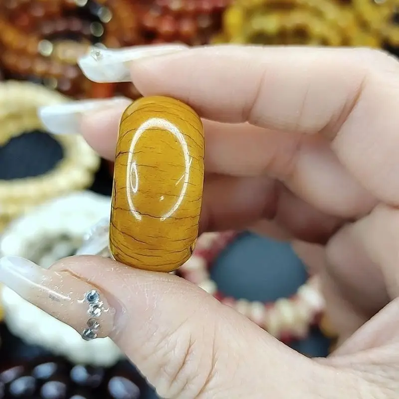 Authentic and genuine, thick yak bone running ring