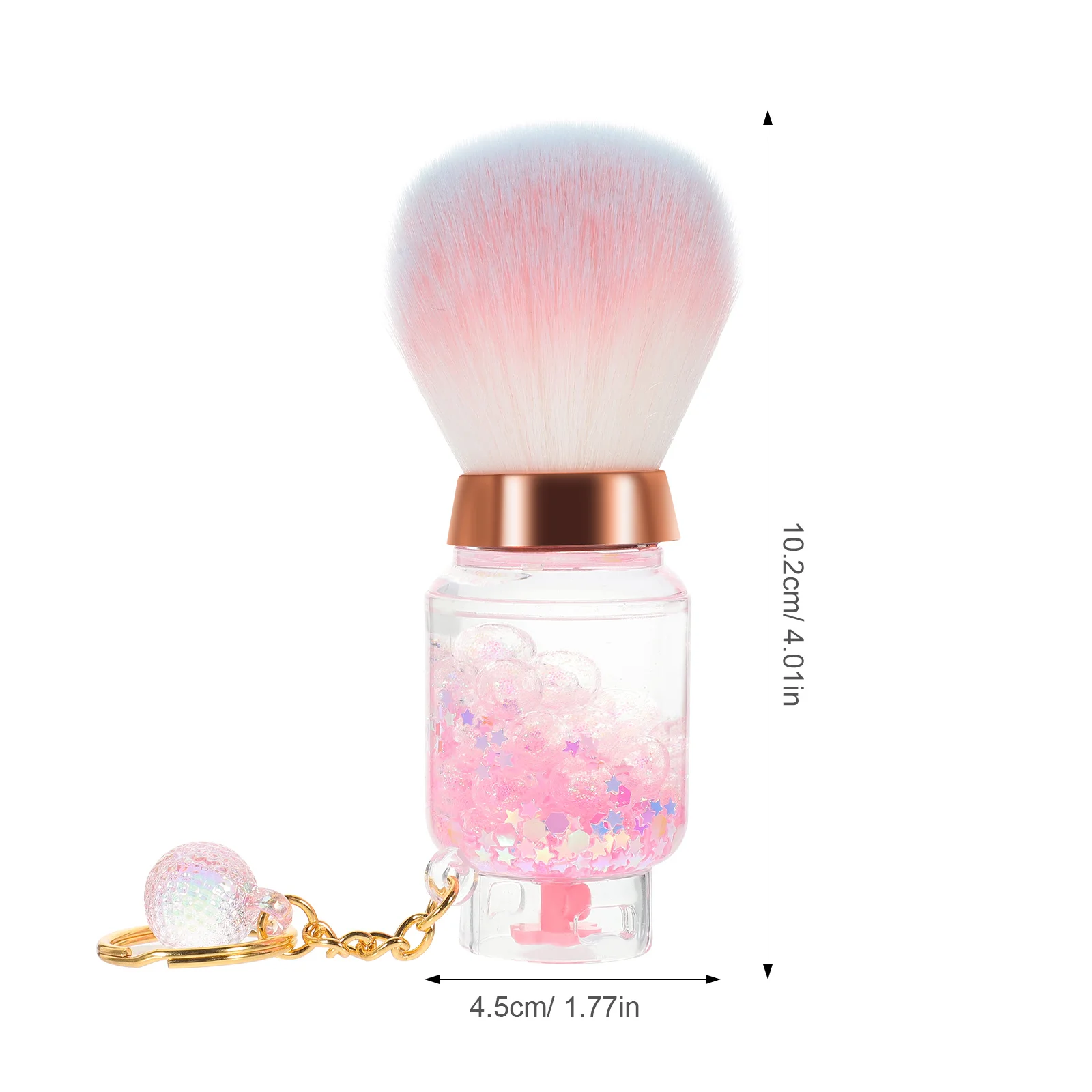 Brocha para colorete en polvo suelto con forma de tanque de Gas, herramienta de maquillaje portátil, cerdas suaves, brocha de Maquillaje facial de viaje, Kit profesional