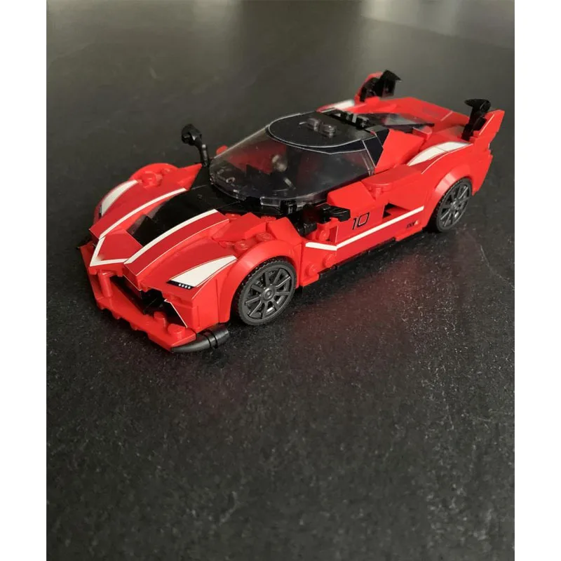 MOC-197737 Nuovo modello iconico di blocchi di costruzione di auto sportive urbane degli anni '90, 347 parti, regalo di compleanno per ragazzi e bambini