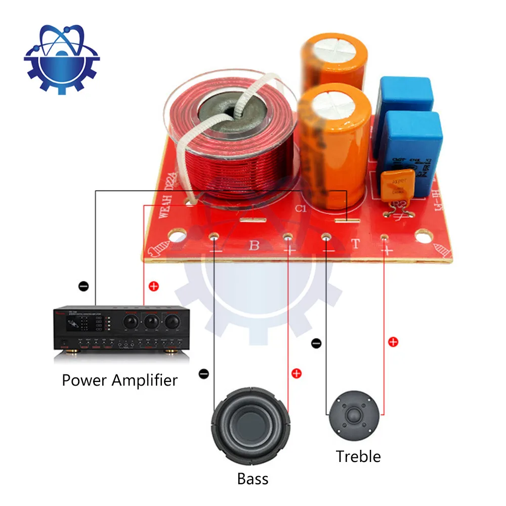 

Speaker Divider High Low HiFi High Fidelity Audio Bass Audio 2-way Cross Speaker Filter Divider