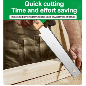Japanese -style hand saw, single -sided thin -sided tooth wood saw, SK5 steel, garden manual tool for working wooden 11 Main Mini Serra Sales - №2