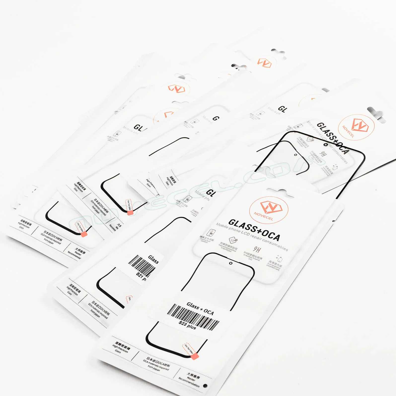 Novecel 10pc Front Screen Outer Glass With OCA For Samsung Galaxy S10E S20 Lite S20 S21 S23 S24 FE S25 edge N20 LCD Front Glass - Image 3