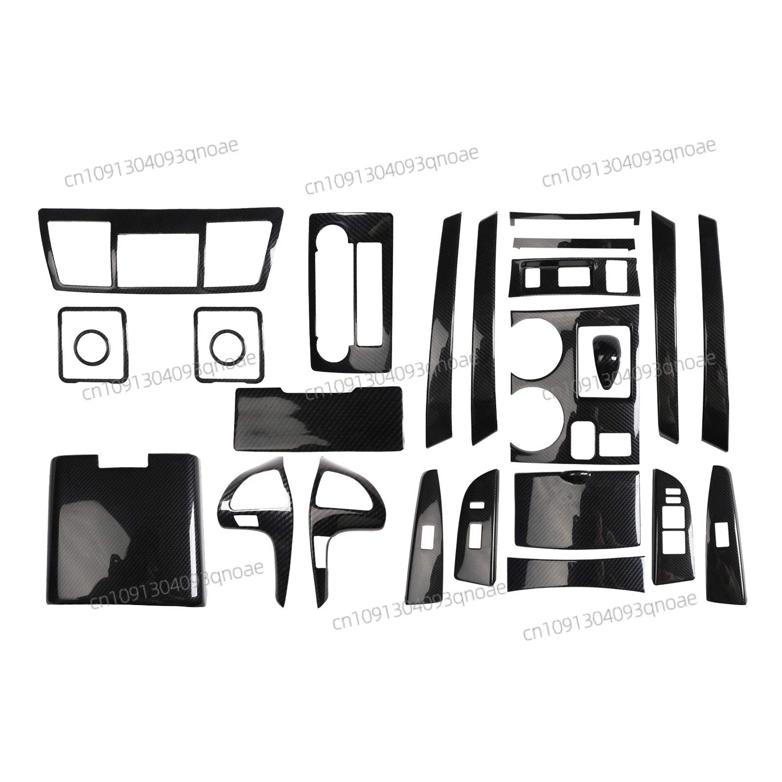 

For Toyota Kluger Highlander 2009 10 12 13 14 Right Hand Drive ABS Carbon Fiber Style Decoration Accessories Interior Stickers
