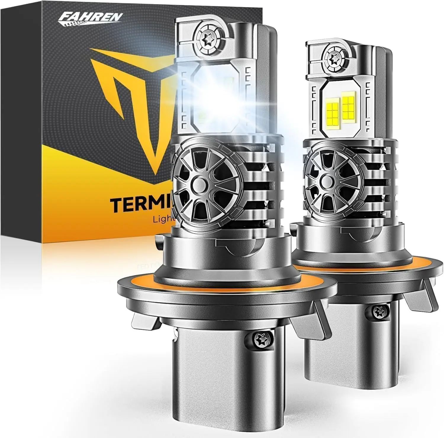 

2PCS LED H13 9008 Light Bulbs Hi/Low Beam,80000LM 6500K Cool White,1:1 Halogen Replacement Fog Light Bulbs,Plug N Play