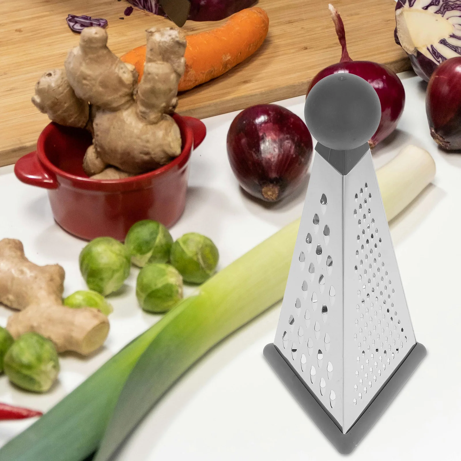 

4 Sided Stainless Steel Multifunctional Vegetable Slicer Grater For Kitchen Cheese Potato Ginger Tool Box Handheld Food Shredder