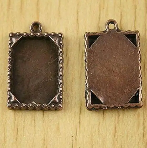 10pcs 21.3x17.4mm copper-tone picture frame charms H2836