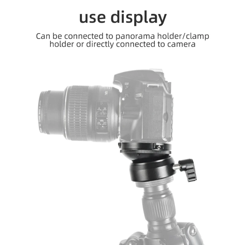 Universal Level Horizontal Adjustment Mount Panoramic Head Tripods DSLR Camera Table Base 15 Degree 3/8 1/4 Inch Screw Drop Ship