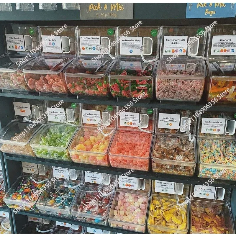for Nuts Foods Container Candy Bins for Supermarket and Grocery Display
