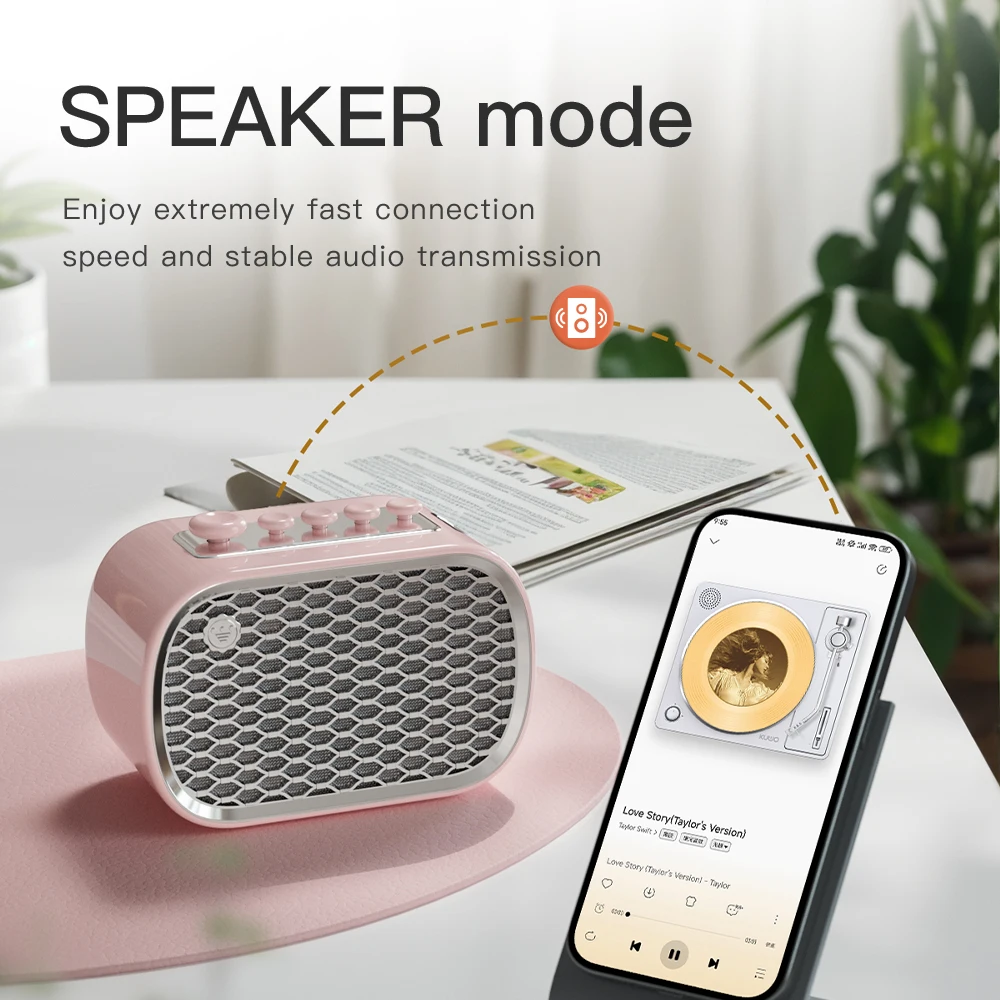 Rechargeable Bluetooth White Noise Sleep Machine- Portable Bedside Speaker for Deep Sleep & Relaxation