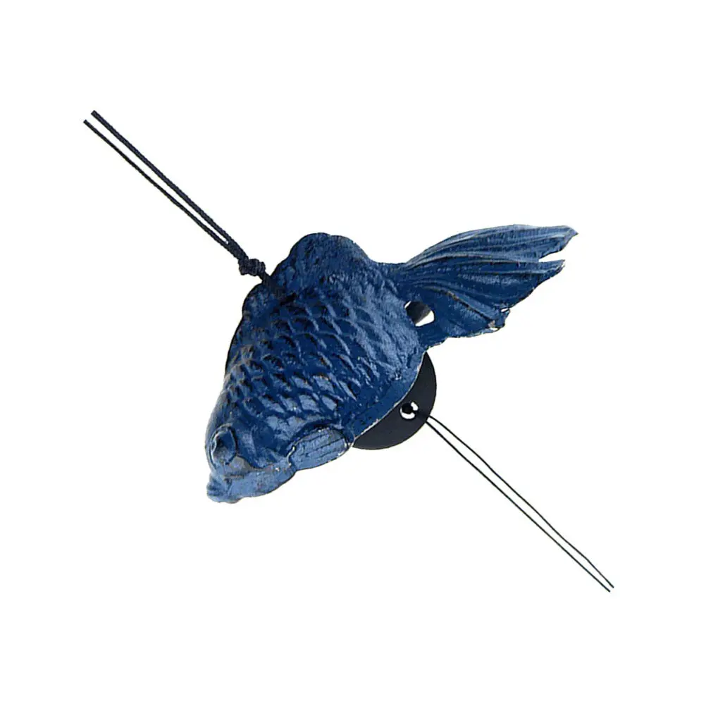 Fish Shaped Iron Wind Chime Hanging Decor for Indoor Outdoor Spaces Door Wall Garden Car Fashionable Home Decoration