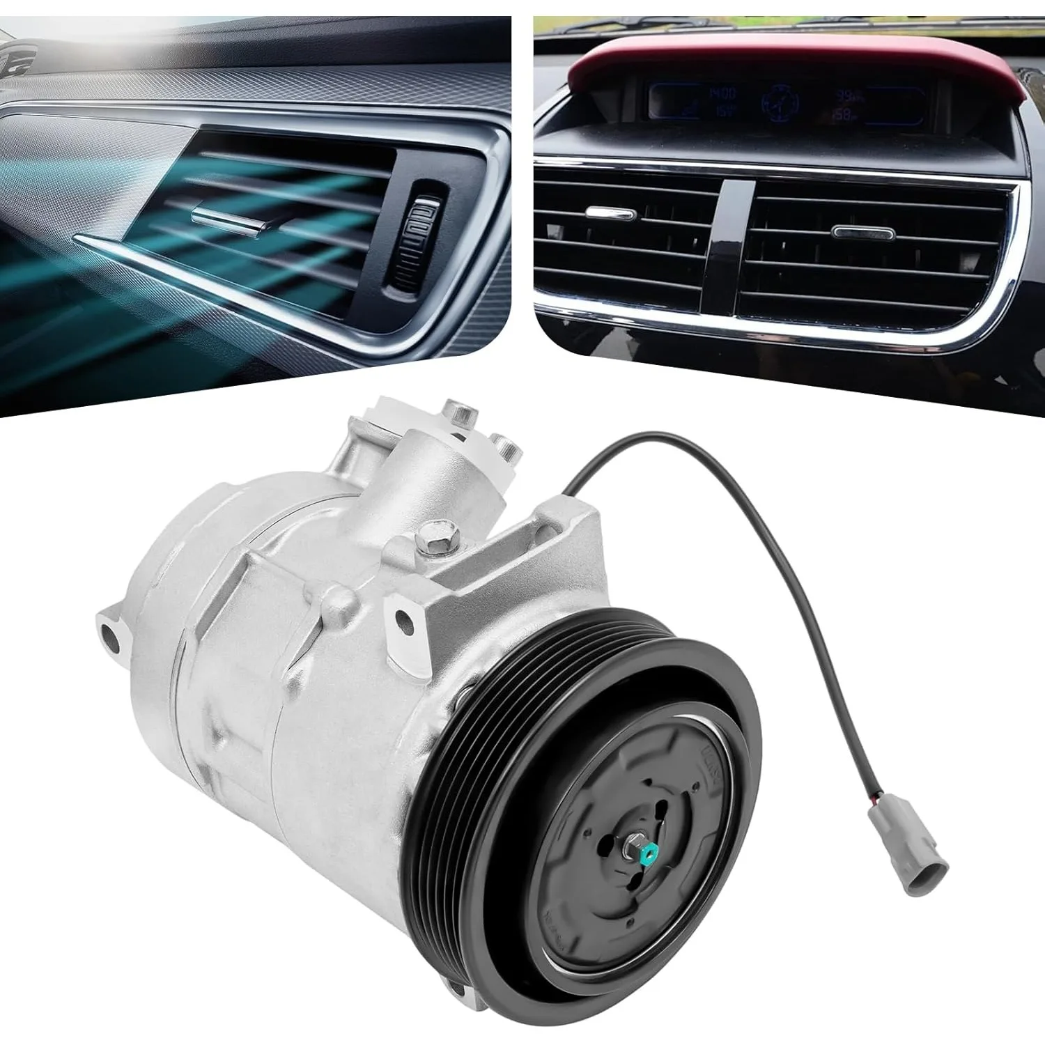 A/C コンプレッサー交換用自動車用エアコンコンプレッサー、クラッチ付き、ジープコンパスパトリオット 2009-2017 2.0L 2.4L および A 用