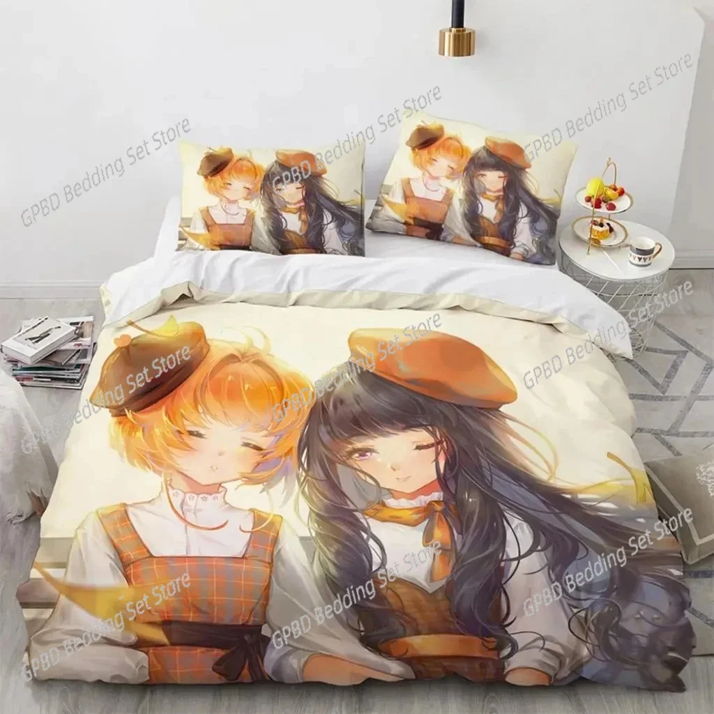 

Anime Cardcaptor Sakura Bedding Set For Bedroom Soft Modern Bedspreads Comefortable Kids Duvet Cover Quilt Cover And Pillowcase