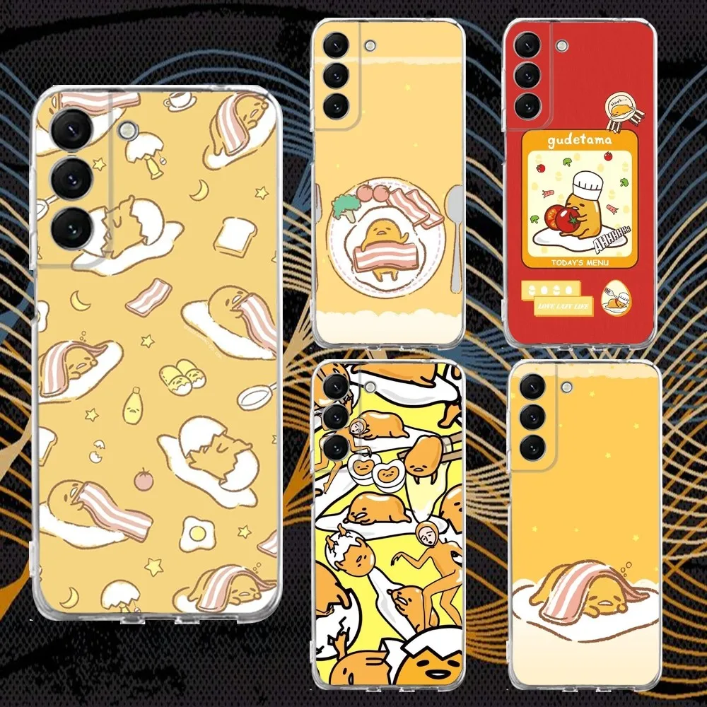 G-Gudetama Egg Cute  Phone Case Silicone For Samsung S30,S23,21,22,20 Ultra,S20 FE lite,S10,9,PIus Note20ultra Cover Clear