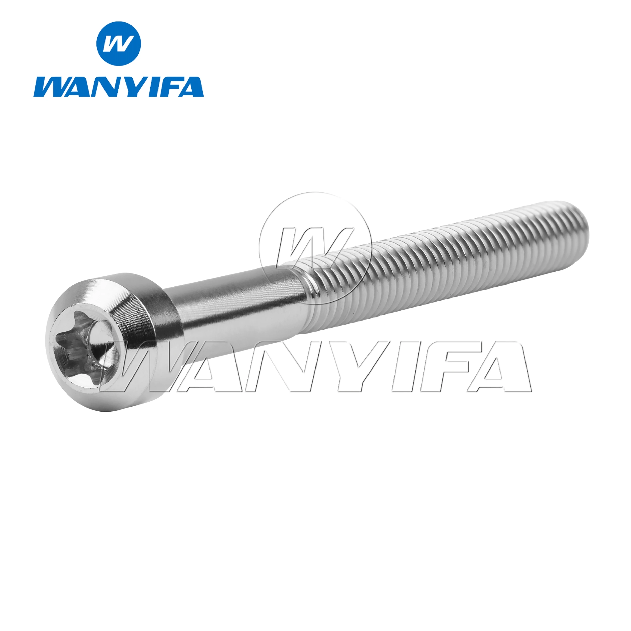 Wanyifa Titanium Ti Bolts M5/M6x10- 80mm Torx Head Screws for Bicycle Motorcycle refit fasteners 12PCS