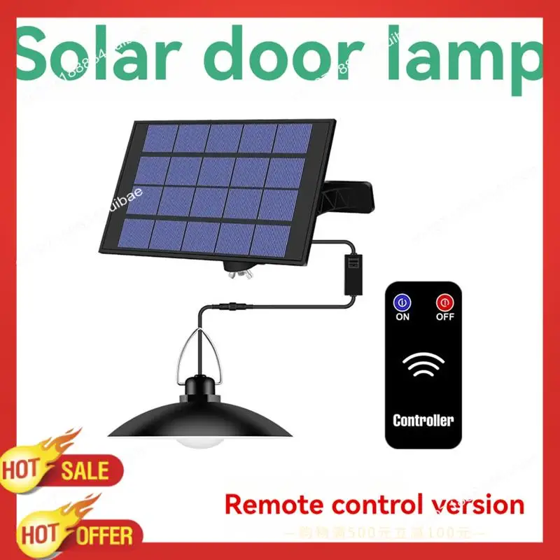 B47C Solar Powered Pendant LED Solar Light Waterproof Hanging Outdoor Lamp Courtyard Garden Decoration Lighting