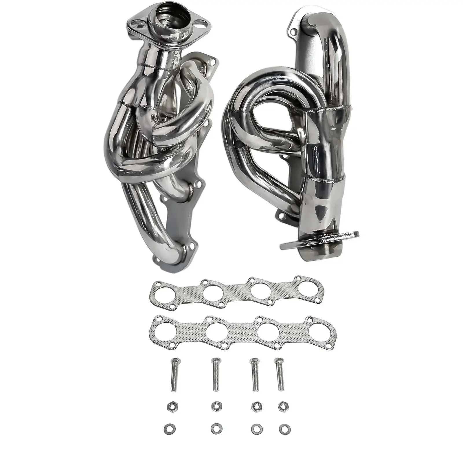 AP03 Shorty Manifold Header for Ford F150 1997-2003 F250 1997-1999 4.6L V8 Stainless Steel