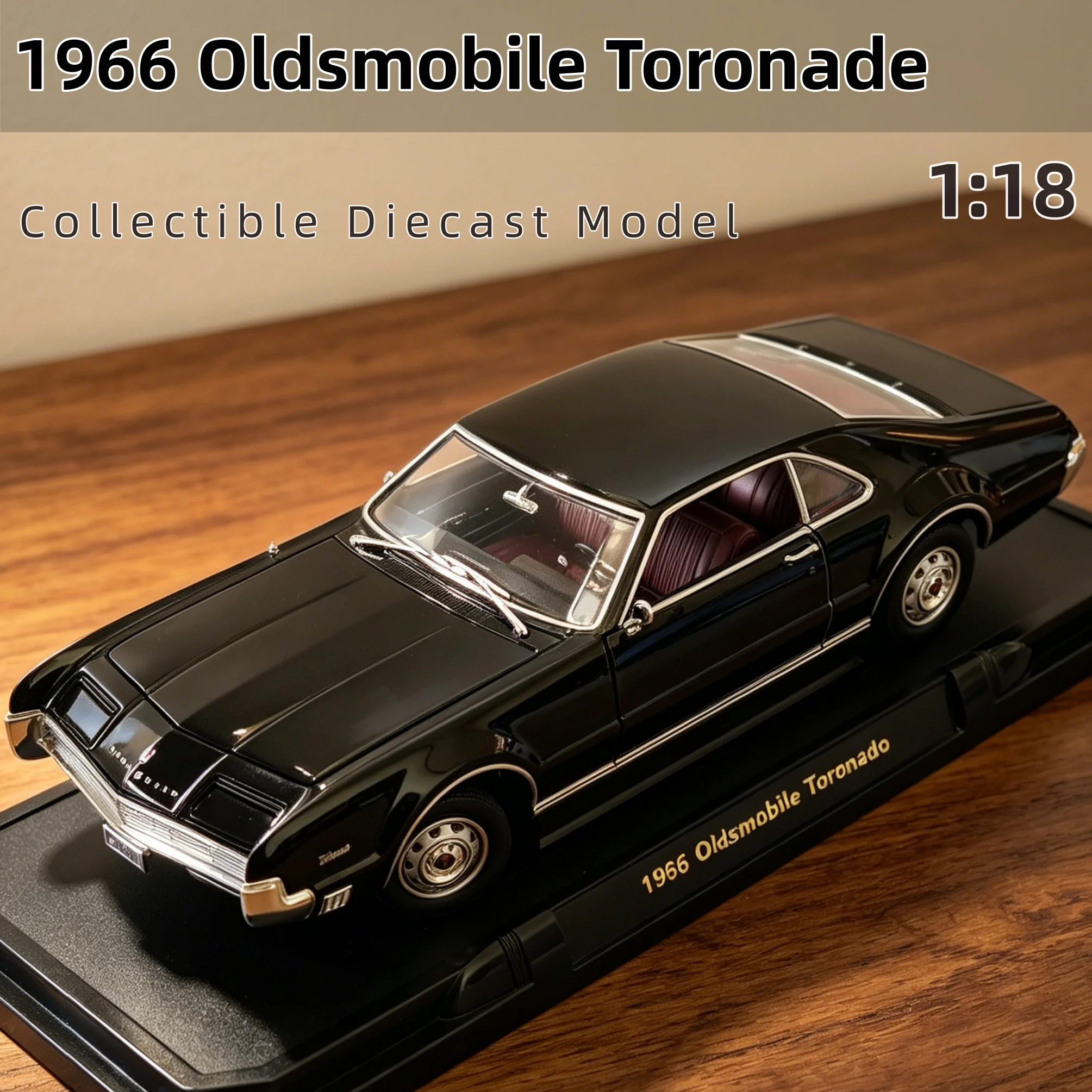 

1:18 scale 1966 Oldsmobile Toronade simulation alloy classic car model
