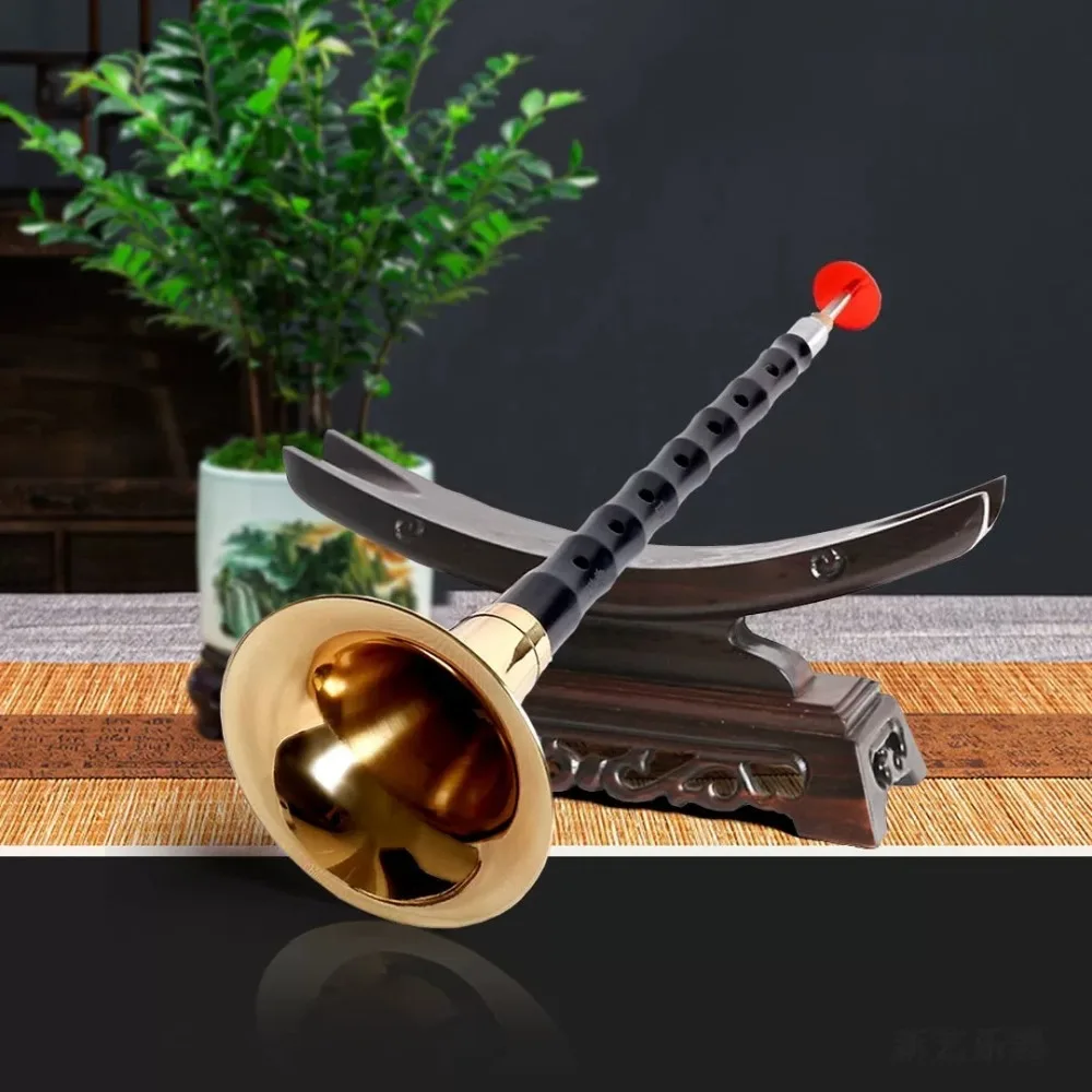 Black Sandalwood Suona D/Bb/C/E/F/G Keys Beginner Professional Chinese Wind Instrument with Full Accessories Suona Portable